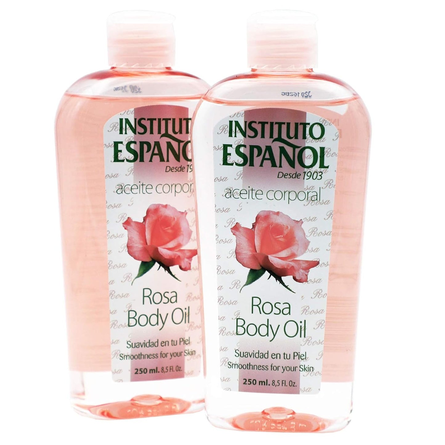 Instituto Español Rosa Body Oil, 2-Pack (8.5 FL Oz Each) for Enhanced Skin Smoothness