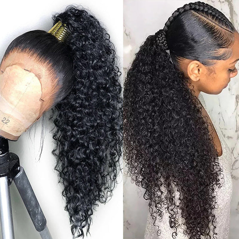 Deep Wave HD Full Lace Wigs Human Hair Transparent Lace Frontal Wigs Pre Plucked