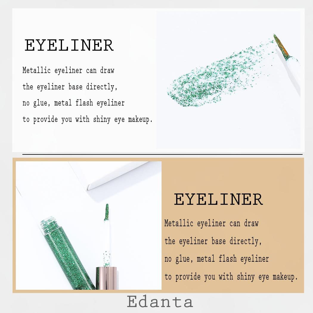 ta Glitter Liquid Eyeliner Shimmer Eye Liner Metallic Cosplay Eyeshadow Cosmetics