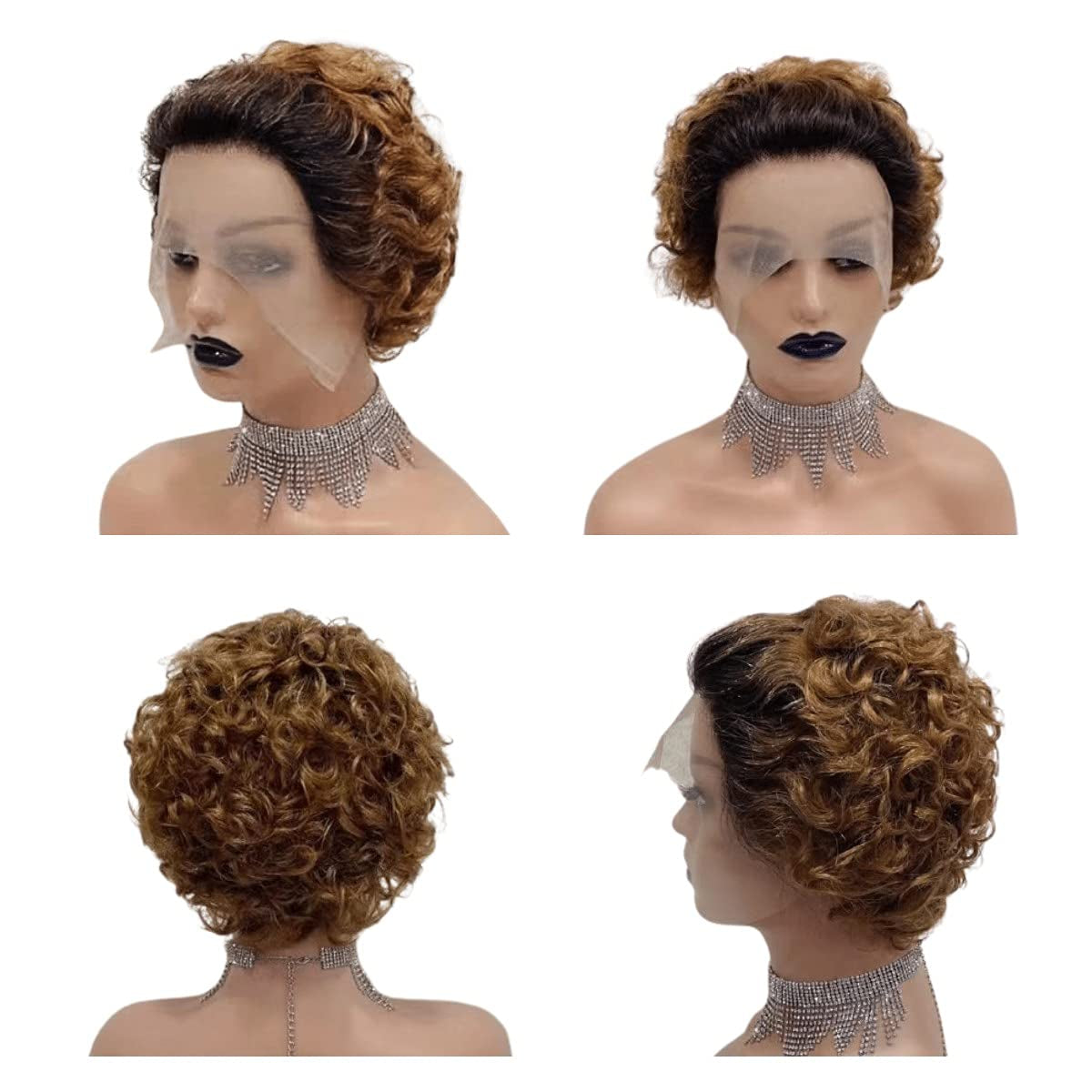 Honey Blonde Pixie Cut 