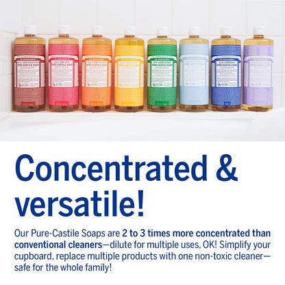 Dr. Bronner'S Magic Soap-Pure-Castile Liquid Soap (Citrus, 32 Ounce, 2-Pack)-Regenerative Organic Certified Oils, 18-In-1 Uses: Body, Hair, Laundry, Pets & Dishes, Concentrated, Vegan, Non-Gmo