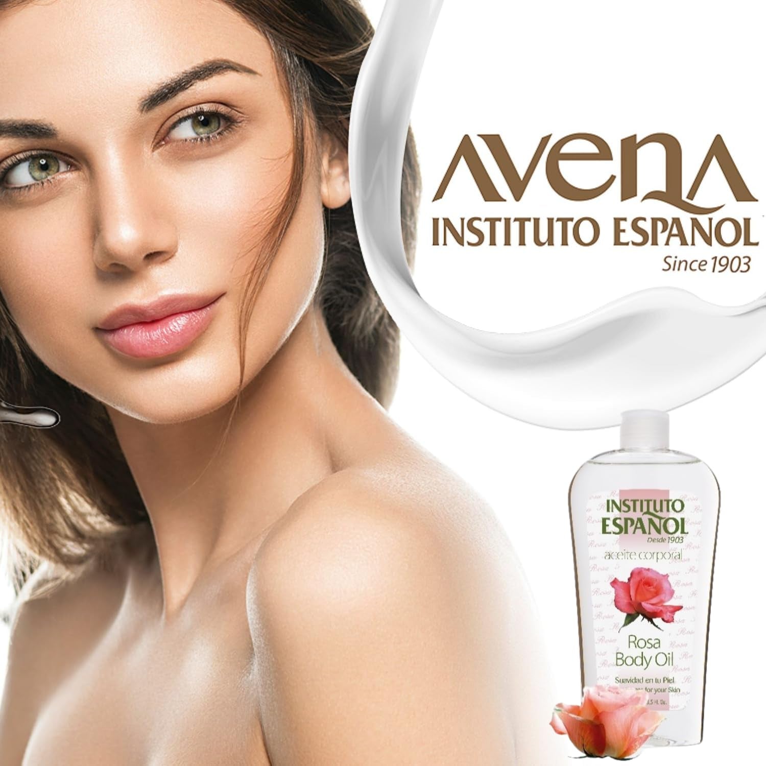 Instituto Español Rosa Body Oil, 2-Pack (8.5 FL Oz Each) for Enhanced Skin Smoothness