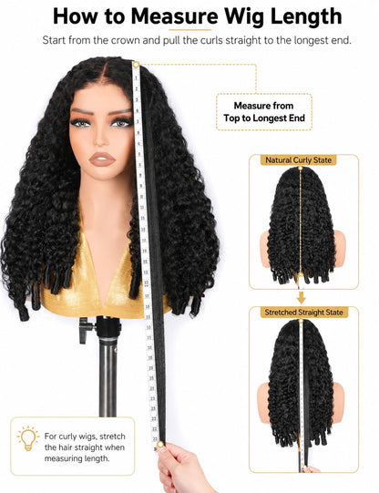 7X6 Burmese Curly Drawstring Wig 