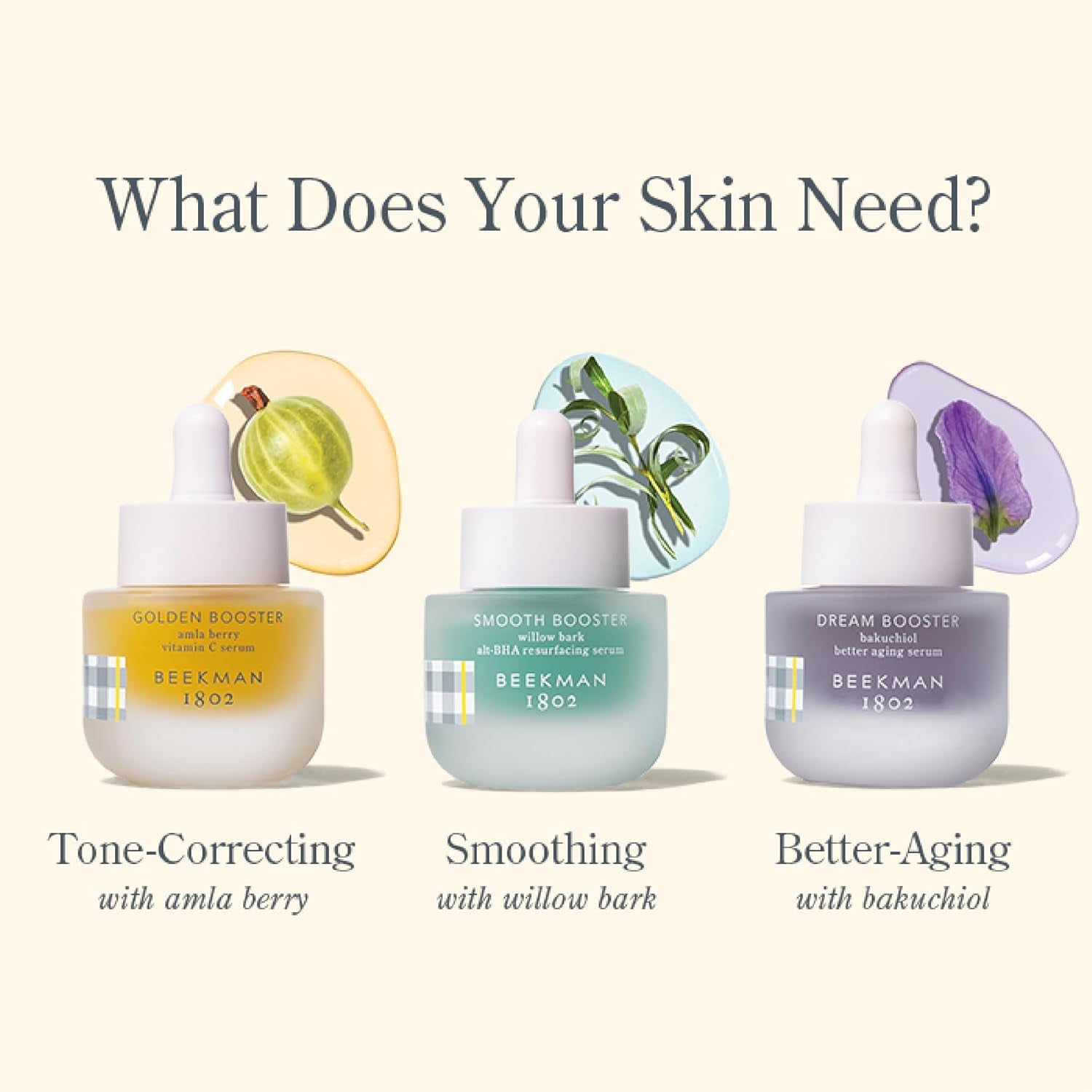 Beekman 1802 Dream Booster Bakuchiol Face Serum - Retinol Alternative for Sensitive Skin - Fine Lines & Pore Minimizer - Vegan - Fragrance Free -0.5 Fl Oz