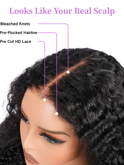 7X6 Burmese Curly Drawstring Wig 