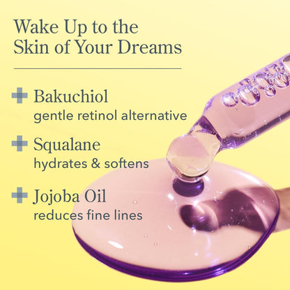 Beekman 1802 Dream Booster Bakuchiol Face Serum - Retinol Alternative for Sensitive Skin - Fine Lines & Pore Minimizer - Vegan - Fragrance Free -0.5 Fl Oz