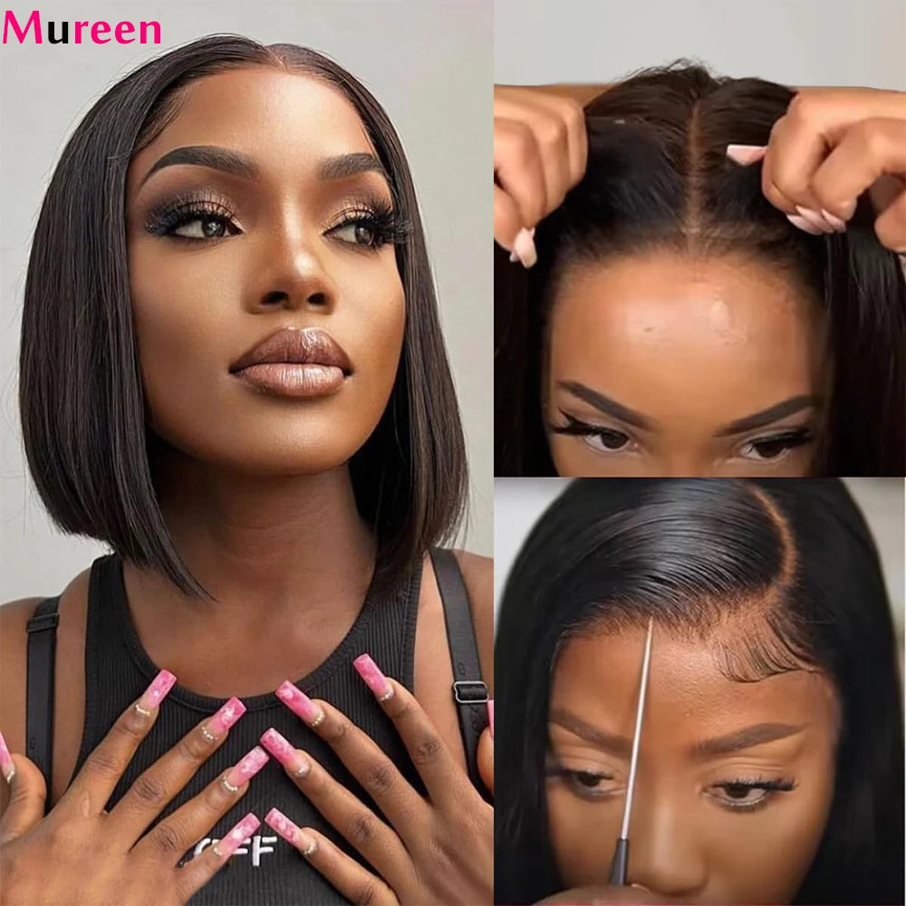 Straight Wear and Go Glueless Bob Wig 
