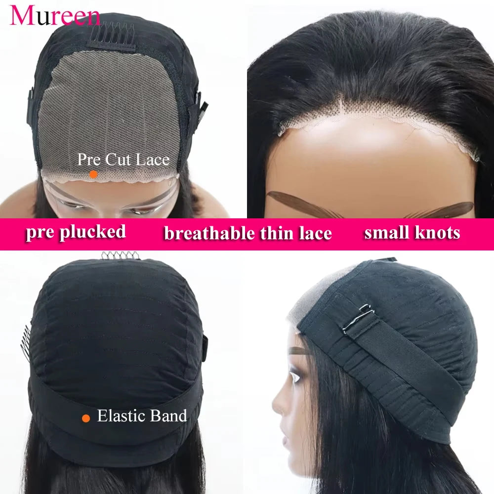  Bob Wig Body Wave Wear and Go Gluelessto 250% Density