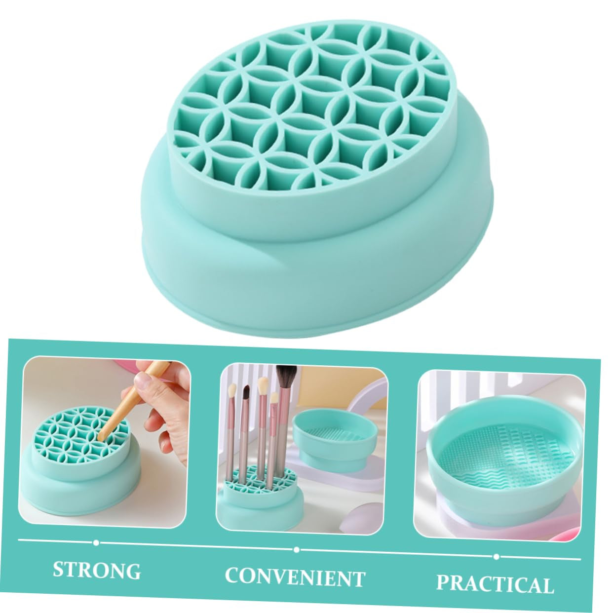 Silicone Makeup Brush Cleaning Bowl 