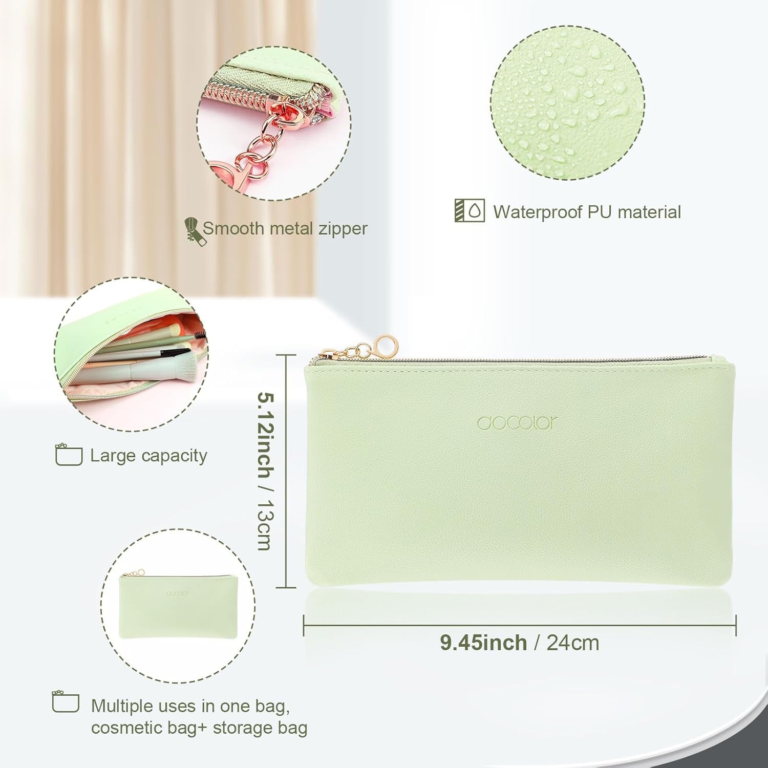Makeup Brushes 17 Pcs with Makeup Bag and Makeup Sponge and Brush Protector Morandi Makeup Brush 
