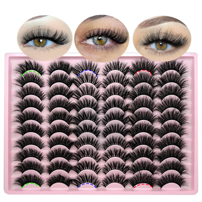 Mink Lashes Pack Fluffy Wispy 