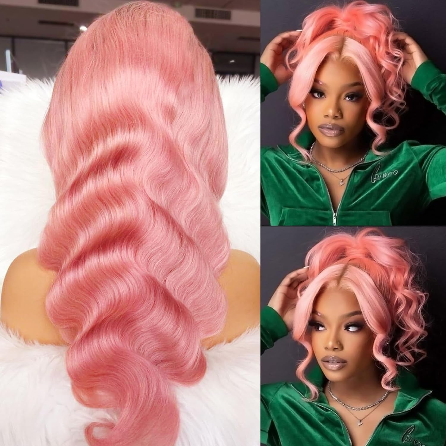 Pink Lace Front 