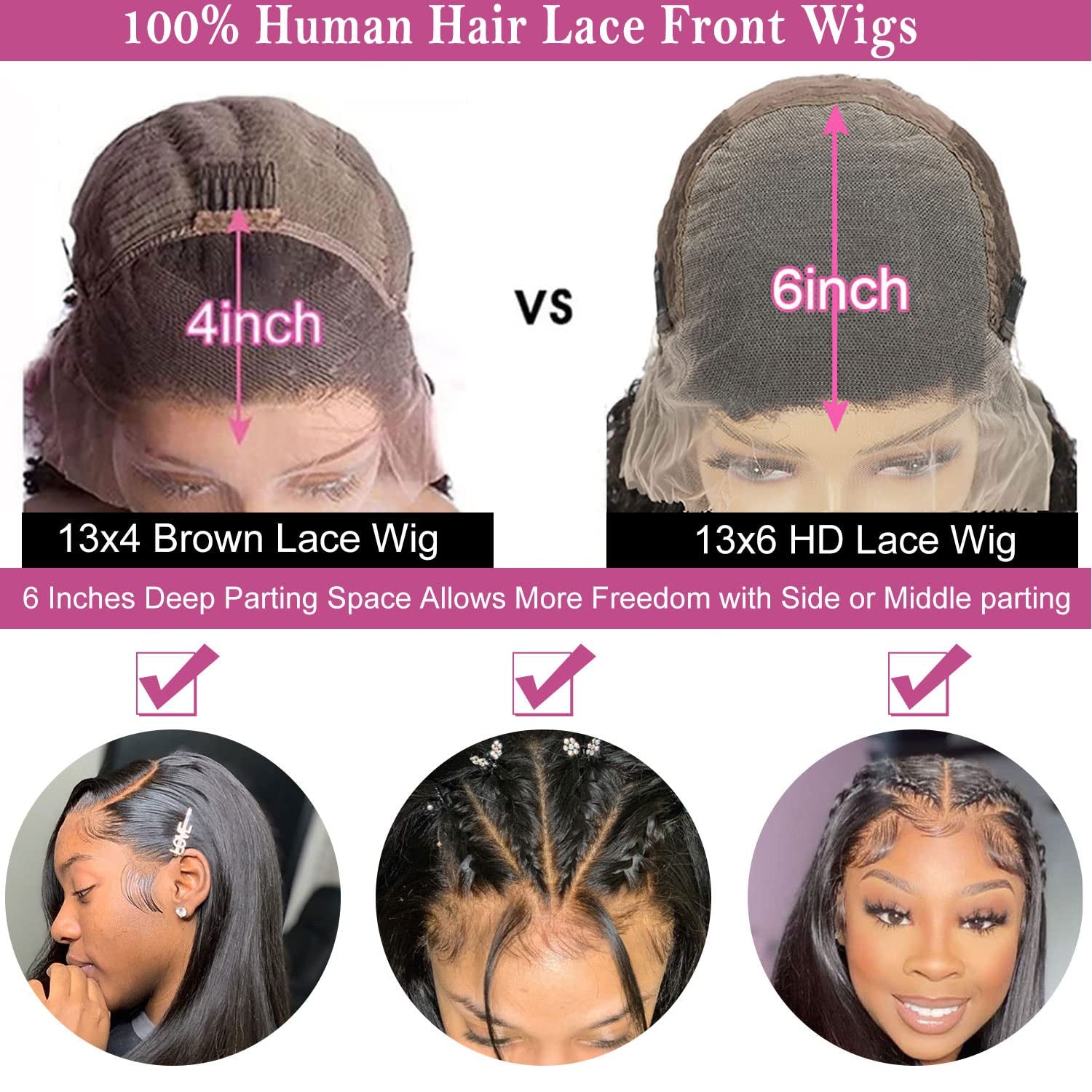 Hair Straight Lace Front 