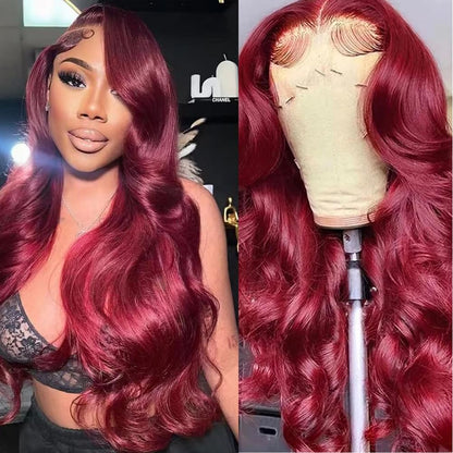 Ombre Lace Front Wig Human Hair 4/27 13X4 HD Body Wave Highlight Lace Front Wig Human Hair Pre Plucked with Baby Hair 180% Density Glueless Lace Front Wigs Human Hair 20Inch