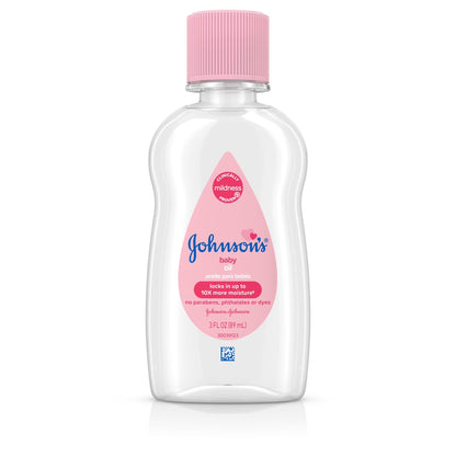 Johnsons Baby Oil, Travel Size, 3.4 Fl. Oz