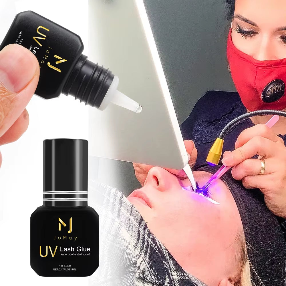 JOMAY Lash Glue UV Lash Glue 5Ml Eyelash Extension Adhesive Long Lasting Fast Dry Korean Glue 1S
