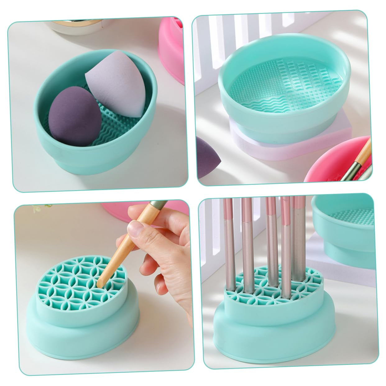 Silicone Makeup Brush Cleaning Bowl 