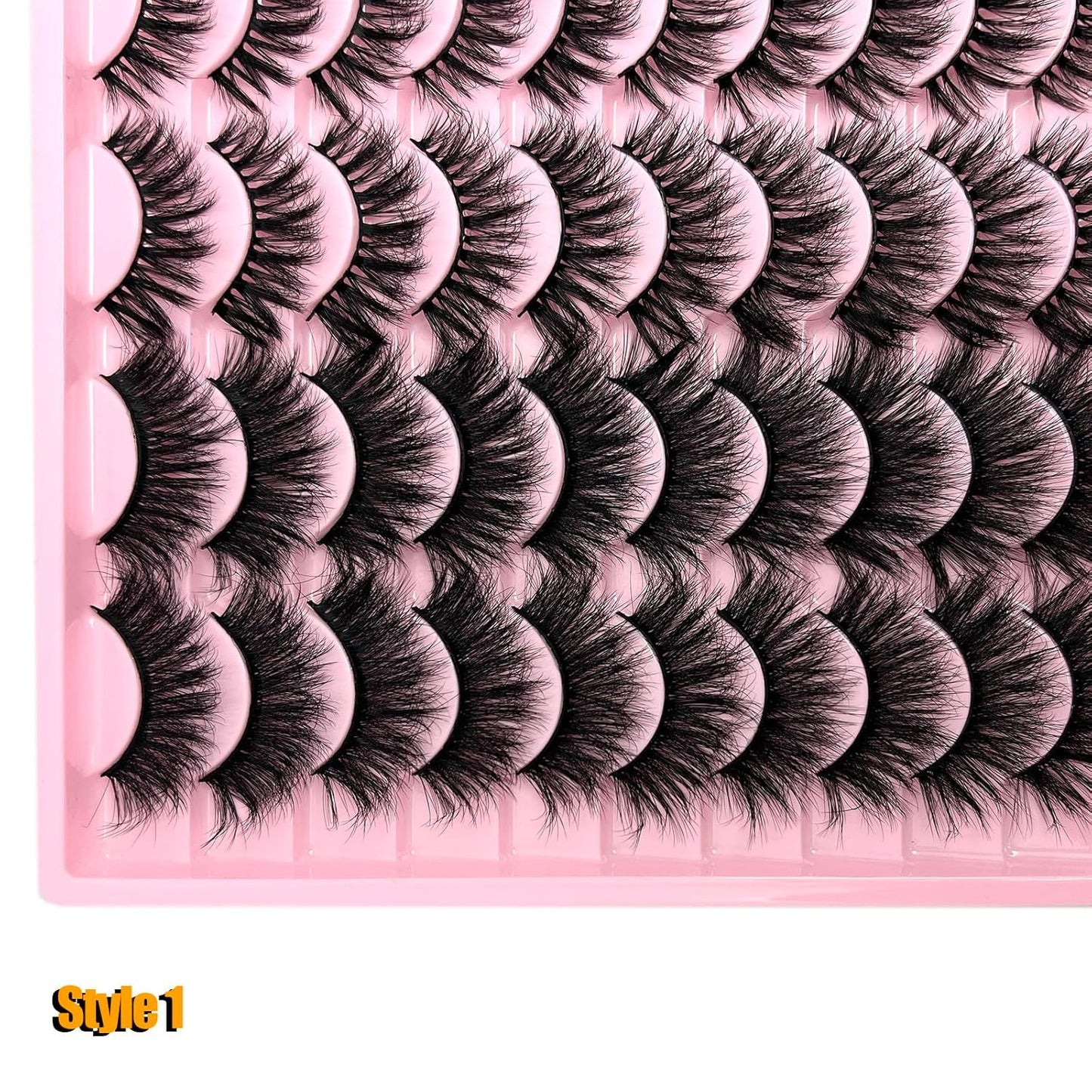 Mink Lashes Pack Fluffy Wispy 