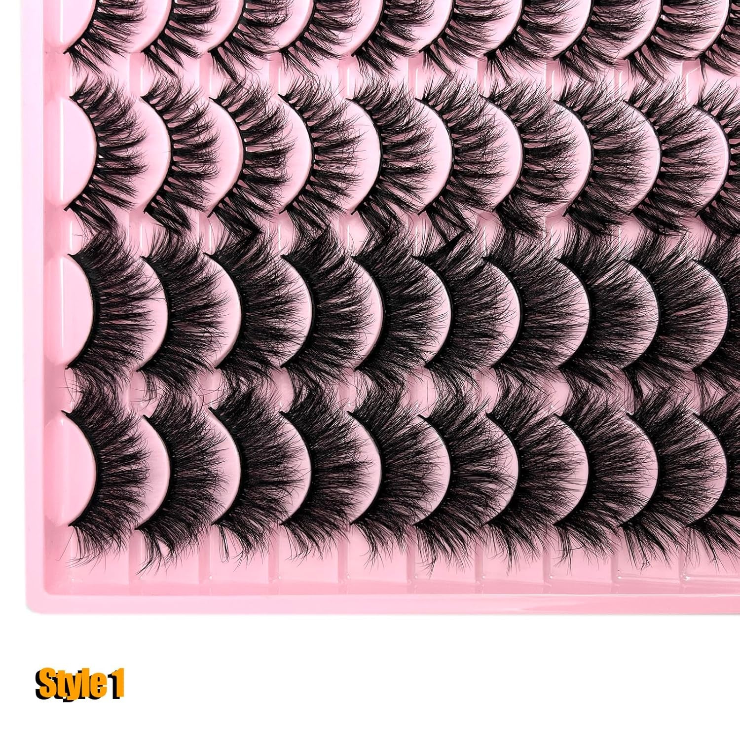 Mink Lashes Pack Fluffy Wispy 