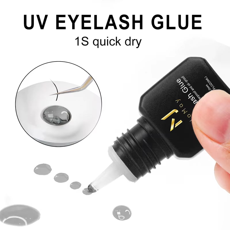 JOMAY Lash Glue UV Lash Glue 5Ml Eyelash Extension Adhesive Long Lasting Fast Dry Korean Glue 1S