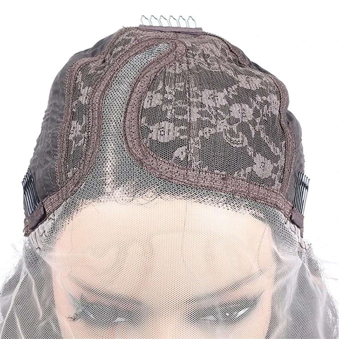 Suwequest Pixie Cut Wig Short Bob Curly Human Hair Wigs Transparent Lace Natural Color Water Wave Human Hair Wigs