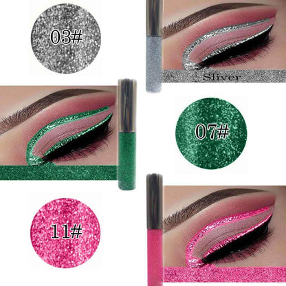 ta Glitter Liquid Eyeliner Shimmer Eye Liner Metallic Cosplay Eyeshadow Cosmetics