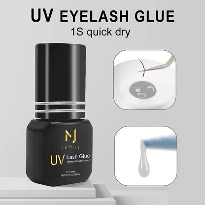 JOMAY Lash Glue UV Lash Glue 5Ml Eyelash Extension Adhesive Long Lasting Fast Dry Korean Glue 1S
