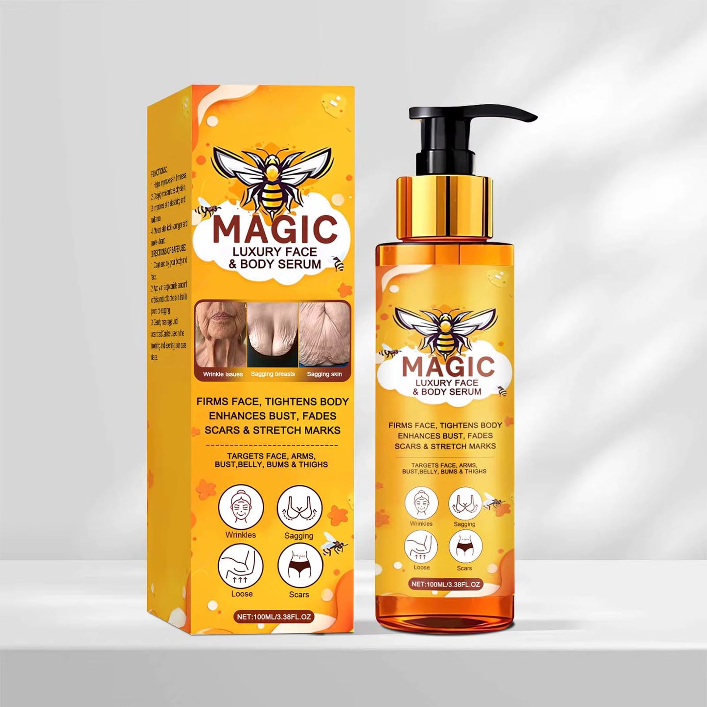 Bee Venom Skin Care Essence Daily Care Massage Body Skin Nourishing and Smooth Skin External Essence