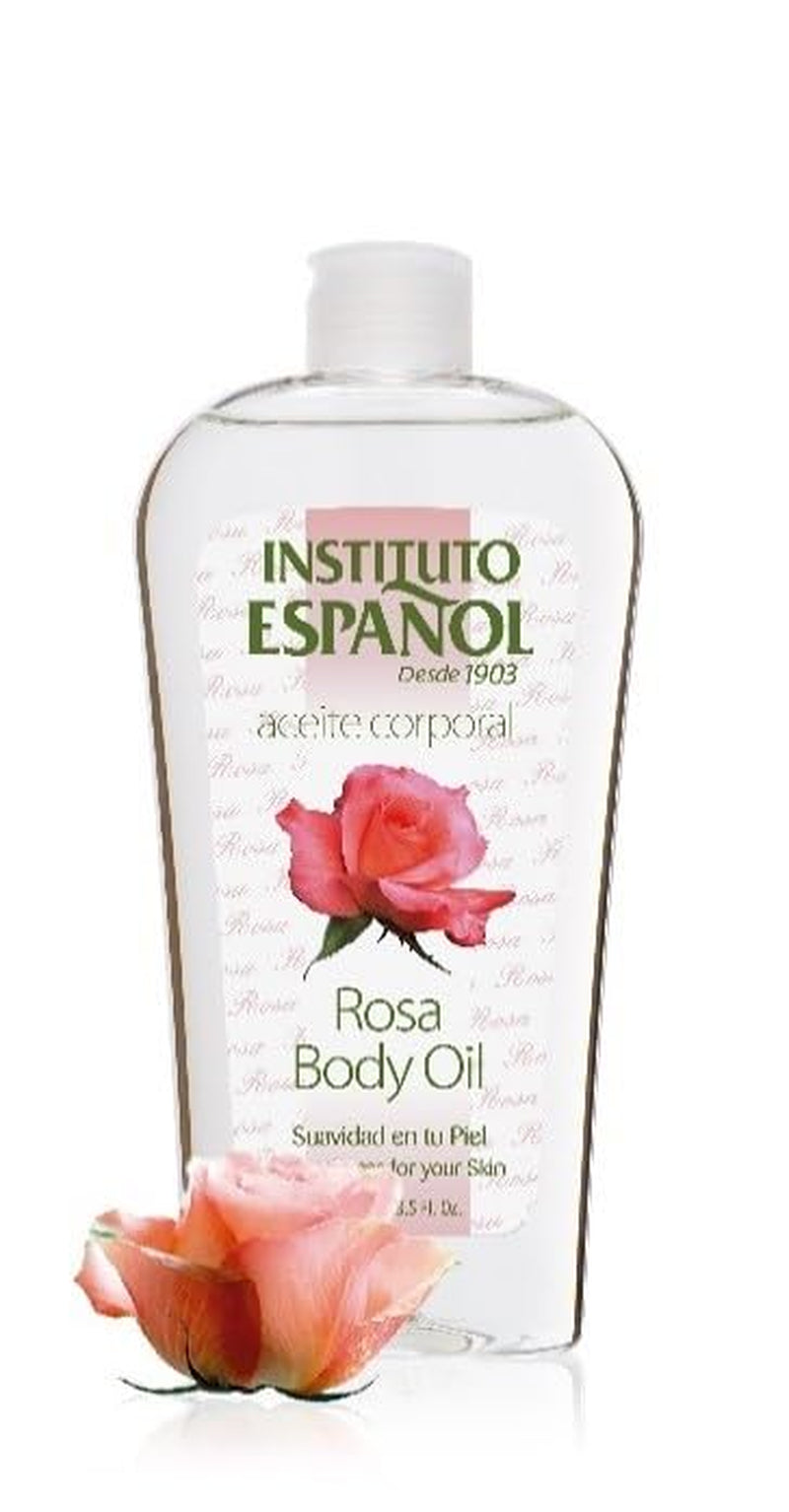 Instituto Español Rosa Body Oil, 2-Pack (8.5 FL Oz Each) for Enhanced Skin Smoothness