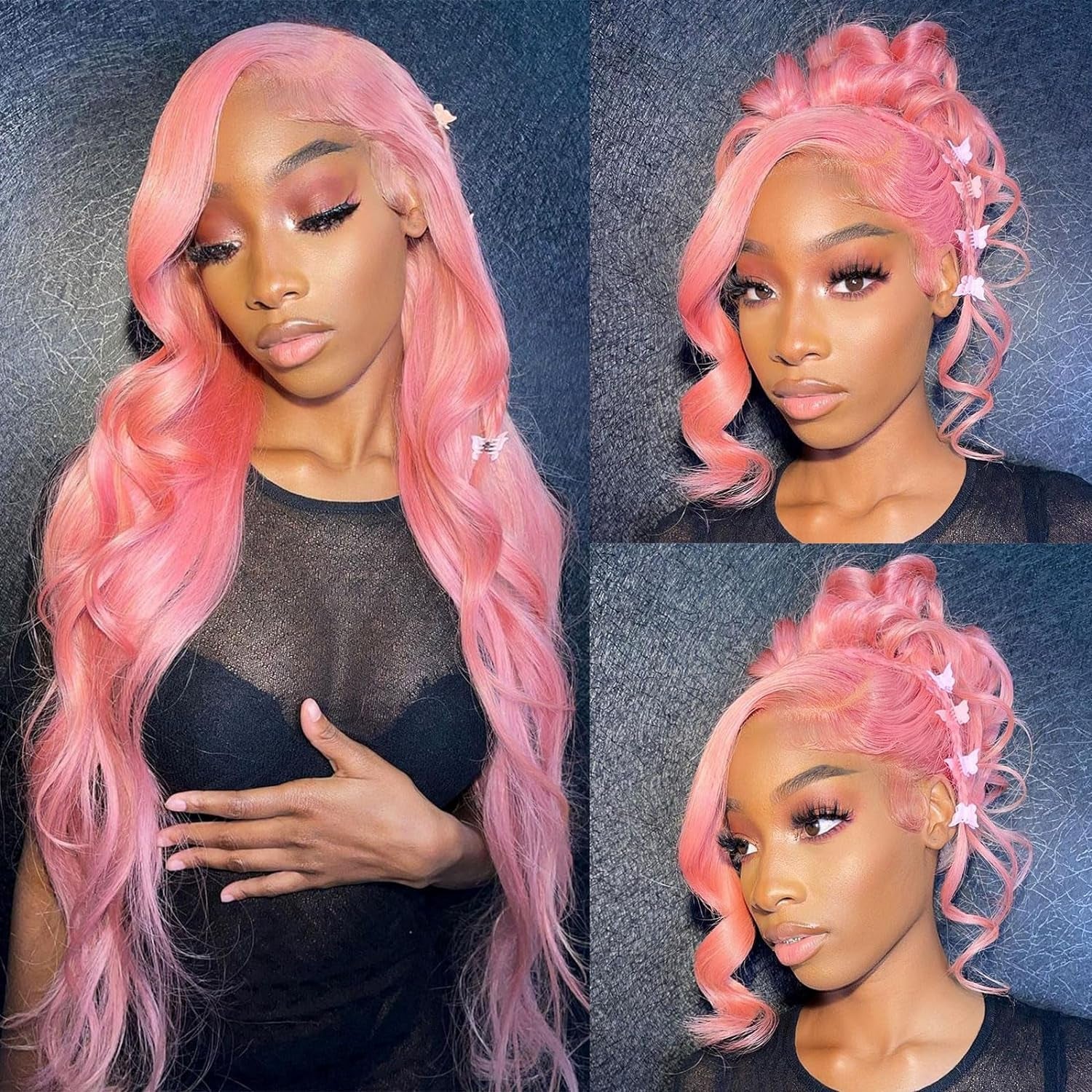 Pink Lace Front 