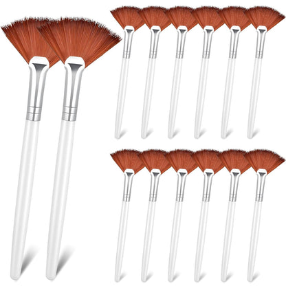 14 Pieces Fan Brushes Applicator