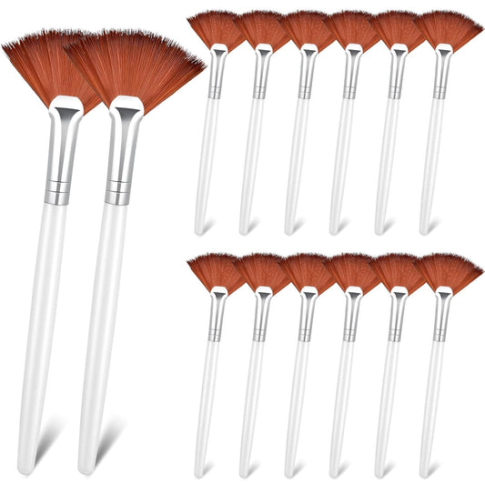 14 Pieces Fan Brushes Applicator