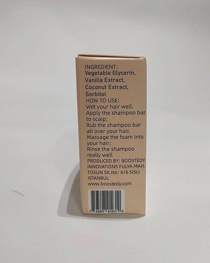 Vanilla Coconut Shampoo Bar - Natural Hair Care, Silky Smoothness and Nourishment, Strengthen Hair & Volumize - Paraben-Free - Tropical Aroma for All Hair Types, 3.2 Oz