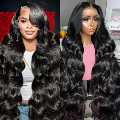Ombre Lace Front Wig Human Hair 4/27 13X4 HD Body Wave Highlight Lace Front Wig Human Hair Pre Plucked with Baby Hair 180% Density Glueless Lace Front Wigs Human Hair 20Inch