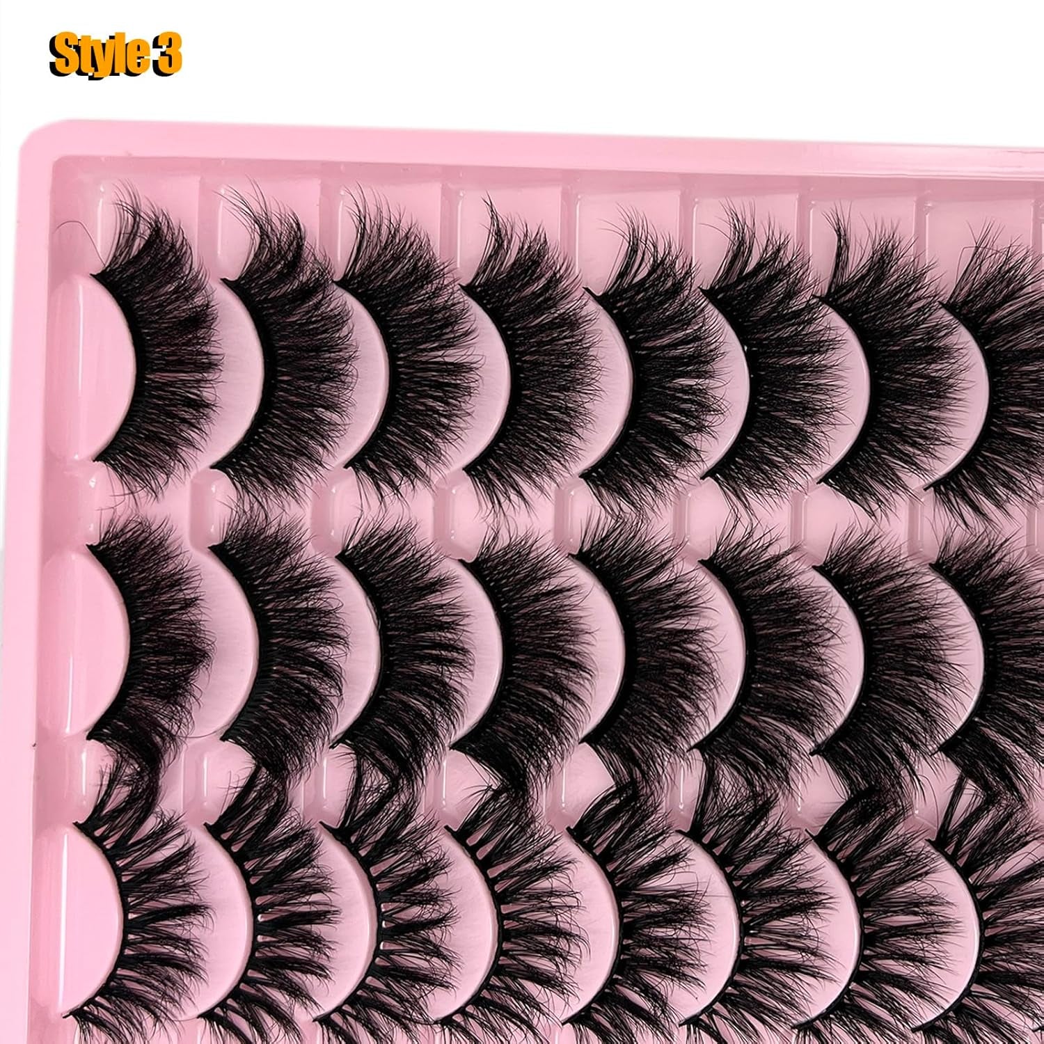 Mink Lashes Pack Fluffy Wispy 